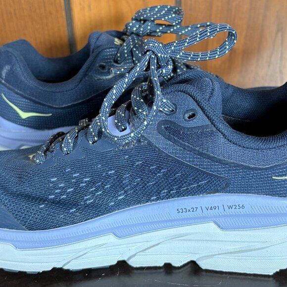 Hoka One One HOKA Challenger ATR 6 Blue Graphite Blue Glass Women's Sz 7 - EUC - Picture 4 of 9